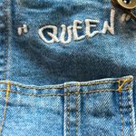 Take Pride Denim Overalls With Embroidered Rainbow Size XS Blue Photo 2