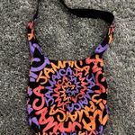 Robin Ruth  'Jamaica' Crossbody Tote in Orange/Red/Purple​​​​​ Photo 1