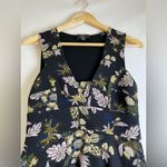 ALC Frank A.L.C “Hayley” tiered floral/black midi dress Women Sz 6 Tiered Silk Midi Dress Photo 1
