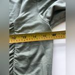 Aritzia  Wilfred Lydia Cropped Top Ruched Square Neck Long Sleeve Sage Green L Photo 5