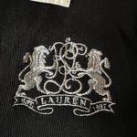 Ralph Lauren Lauren Womens Size Large Black Embroidered Logo Cardigan Photo 4