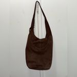 Lucky Brand Y2K  Suede Chocolate Brown Hobo Bag with Tassel Photo 4