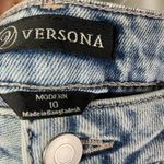 Versona Modern Wide Leg Jeans Women's Size 10 Light Wash High Rise Denim Photo 2