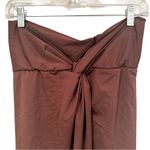 SKIMS  Strapless Twist Bandeau Bodycon Dress Women's Medium Brown Minimalist Y2K Photo 1