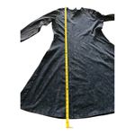 Paniz blue marbled tie dye long sleeve fit and flare dress Size XL cotton Photo 3