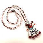 American Indian seed kachina doll necklace Photo 0