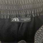 ZARA Faux Leather Black Jogger Pants with Pockets Size XS Photo 2