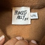 Princess Polly  L/XL Cropped Short sleeved sweater camel spring Photo 2