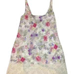 Victoria's Secret  Vintage Gold Label mini slip dress floral  lace nightgown EUC Photo 0