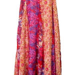 Free People Moondive Maxi Red Combo Size XL Boho Patchwork Backless Beachy Dress Photo 0