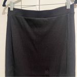 The Drop Ribbed Black Midi Skirt with Small Split Size L Photo 2