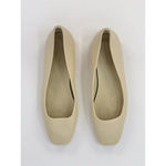 Vince Aeyde Ida Women Ballet Flats Cream Leather Slip On Square Ballerina US 8 M Photo 4
