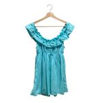 Ruffle Nightie Dress Blue Size L Vintage Size L Photo 1