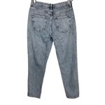 Topshop Mom Jeans Sz 30 Acid Wash Distressed Moto Photo 3