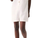 Faherty  Dream Organic Cotton Gauze Jamesport Romper White XS Photo 0