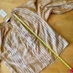 Universal Threads Universal Thread Yellow Plaid, 100% Cotton, Puffy Sleeve Shirt, Size M Photo 8