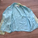Chadwick's  100% Silk Embellished Floral Jacket Blazer Blue Green size 4 Photo 7