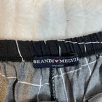 Brandy Melville  Black White‎ Plaid Square Drawstring Shorts Lounge OSFA Photo 2