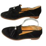 Franco Sarto Franco Sarto Women's Black Classy Chic Slip-on Suede Tassel Hadden Loafers 9M Photo 1