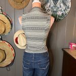 Maurice's Aztec Print Motorcycle Style Vest XS Photo 5