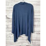 Wantable Women's Waffle Knit Long Sleeve Open Front Cardigan Navy Size Medium Photo 8