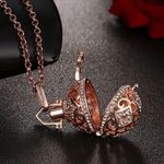 New Rose Gold Angel Caller Perfume Holder Necklace Photo 1