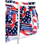 Fabletics  Tyson Track Shorts Womens XS Patchwork Pride Red White Blue Zip Pocket Photo 7