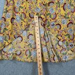 Sanctuary Floral Midi Skirt Women's X-Small Yellow Faux Wrap High Low New Photo 3