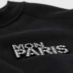 H&M Mon Paris Embellished Graphic Sweatshirt Photo 3