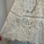 Moon River Anthropologie  White Lace Fit & Flare Boho Dress Size S Small Photo 7