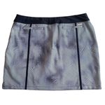 Adidas  Women’s Golf Tennis Skort Size L Striped Pull On Pockets Black White Photo 5