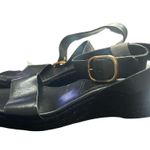 Massimo Dutti  Jute Wedges NWT Elegant Black Wedge Sandals Photo 4