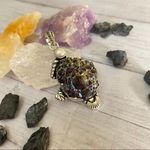 Titanium Druzy pearl Handmade ethnic style Pendant Green Photo 1