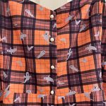 Unique Vintage NWT Women’s Timeless London Orange Ghost Print Halloween Playsuit Romper Sz 4XL Photo 9