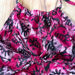 Halter Top Batik Print Sleeveless Tie Neck Casual Summer Top Hippie Boho Granola Pink Size M Photo 6