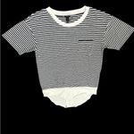 J.Crew  Navy and White Striped pocket Short Sleeve bodysuit,size S Photo 3