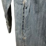 Universal Threads Universal Thread Denim Shirt Dress Blue Womens Size Small Snap Front Long Sleeve Photo 5