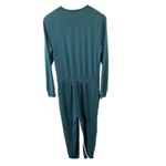 Beyond Yoga Overlapping Fleece Jumpsuit Dark Spruce Green Women's Medium EUC Photo 3