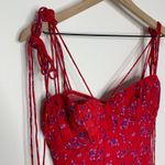 Rat & Boa Fia Red Floral Printed Mini Dress Womens Small New Photo 11