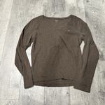 Tommy Hilfiger  Women’s brown Long Sleeve Top Large layer top 2000s 2010s preppy Photo 1