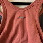 prAna  Becksa Bralette Crop Top Sports Bra Heather Liquer Orange Ribbed Photo 4