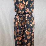 Maurice's Maurice’s strapless blue and pink cropped jumpsuit with pockets size XS Photo 0