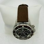 Gossip NWOT  Women’s Large Face 40mm Case Brown Canvas 20mm Band Photo 1