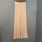 & Other Stories & Other Stories Women Cream Ribbed Flare Elastic Waist Pants XS Preppy Stretch Photo 1