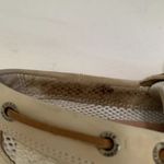 Sperry  Top Sider Boat Shoes 8 M beige brown tan gold leather comfortable Photo 9