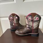 Ariat  Fatbaby Womens Cowgirl Western Boots Leather Camo Pink Size 6.5 Photo 8