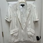 Laundry by Shelli Segal Nordstrom  Size 12 Short Sleeve Linen Blend Blazer Photo 3