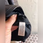 Trouve Black Quilted Bomber Jacket leather houndstooth zip up moto classic S Photo 14