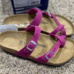 Birkenstock Mayari Festival Fuchsia Leather Sandal Womens Size 38 EUR, US L7, M5 Photo 0