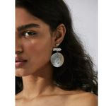 Free People Ariana Ost Pearl Shell Beautiful Stranger Dangles Earrings NWT Beach Photo 5